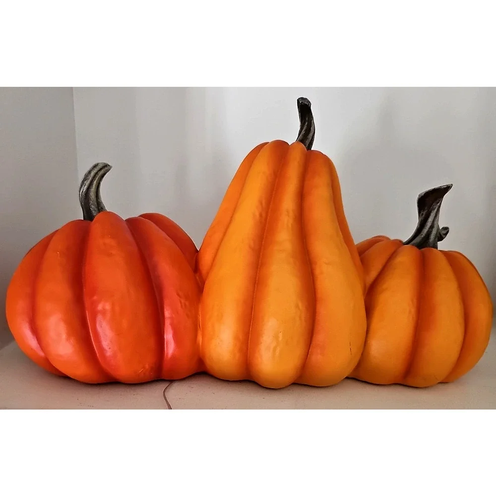 Light Up Trio Of Jack-O-Lanterns